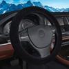 Универсальный черный теплый шерстяной чехол на руль автомобиля шерстяной удобный зимний