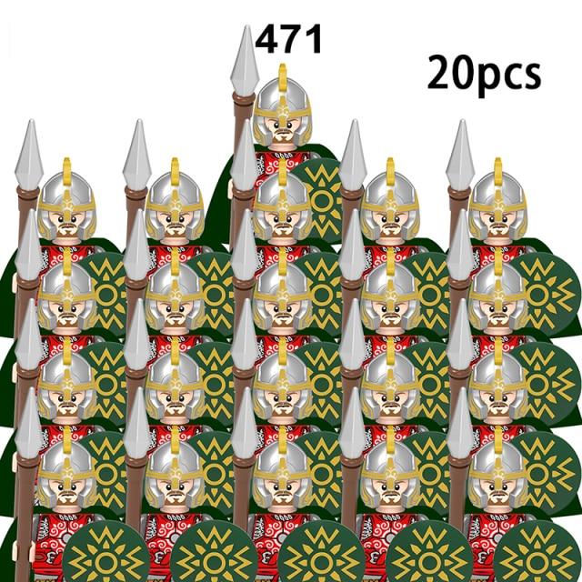Средневековые военные наборы, фигурки, строительные блоки, шлемы, детали солдата, рыцарское оружие, римский меч, аксессуары, игрушки для детей