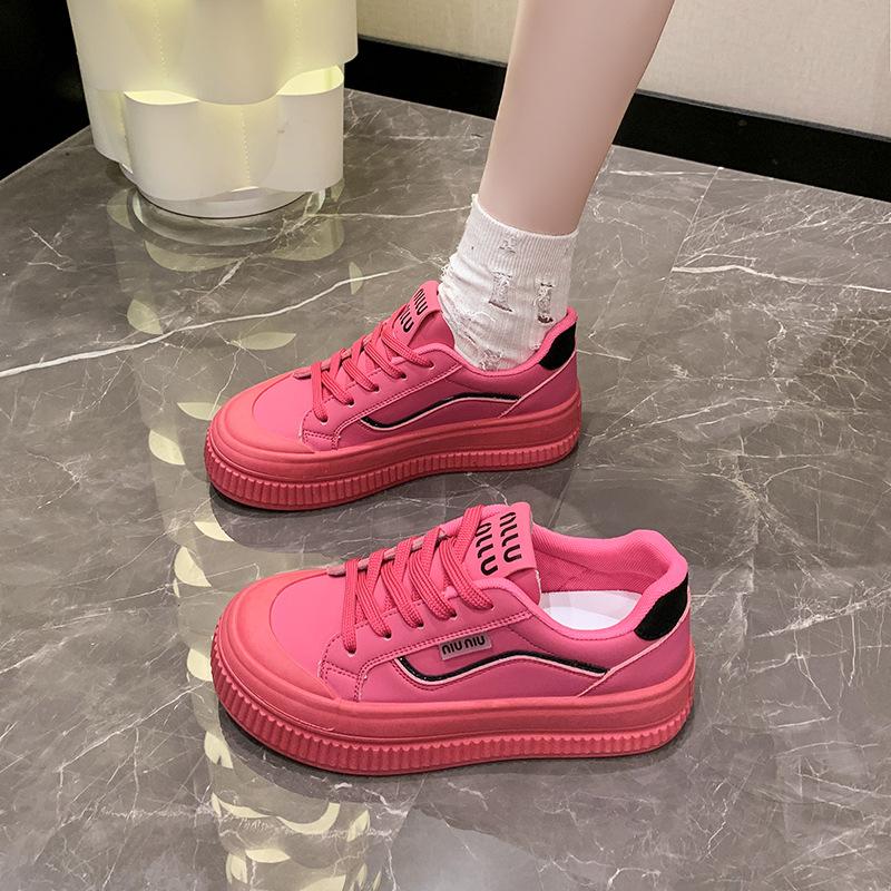 Women's Fashion Casual Solid Color Sneakers Women's Shoes Ladies 2024 Fall New Designer Sneakers Zapatillas De Mujer