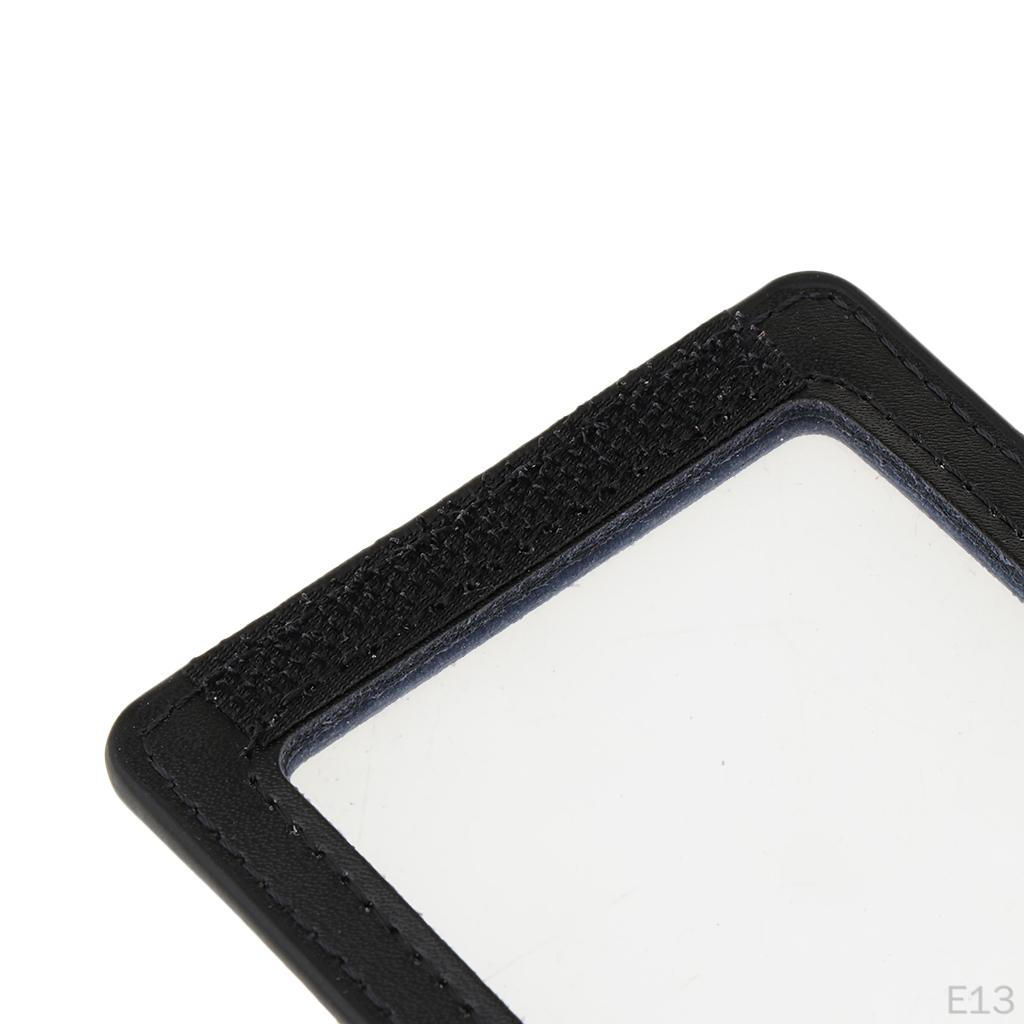 Бейдж-холдер из ПУ кожи, держатель для карточек, бейдж с 2 слотами