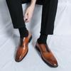 Hot Sales Leather Shoes for Men Formal Dress Wedding Flats British Style Casual  Non Slip Party Office Work Designer Style Shoes