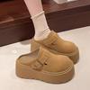Ретро сумка-голова, полутапочки, маленькие Birkenstocks, носить новые повседневные ленивые крутые тапочки