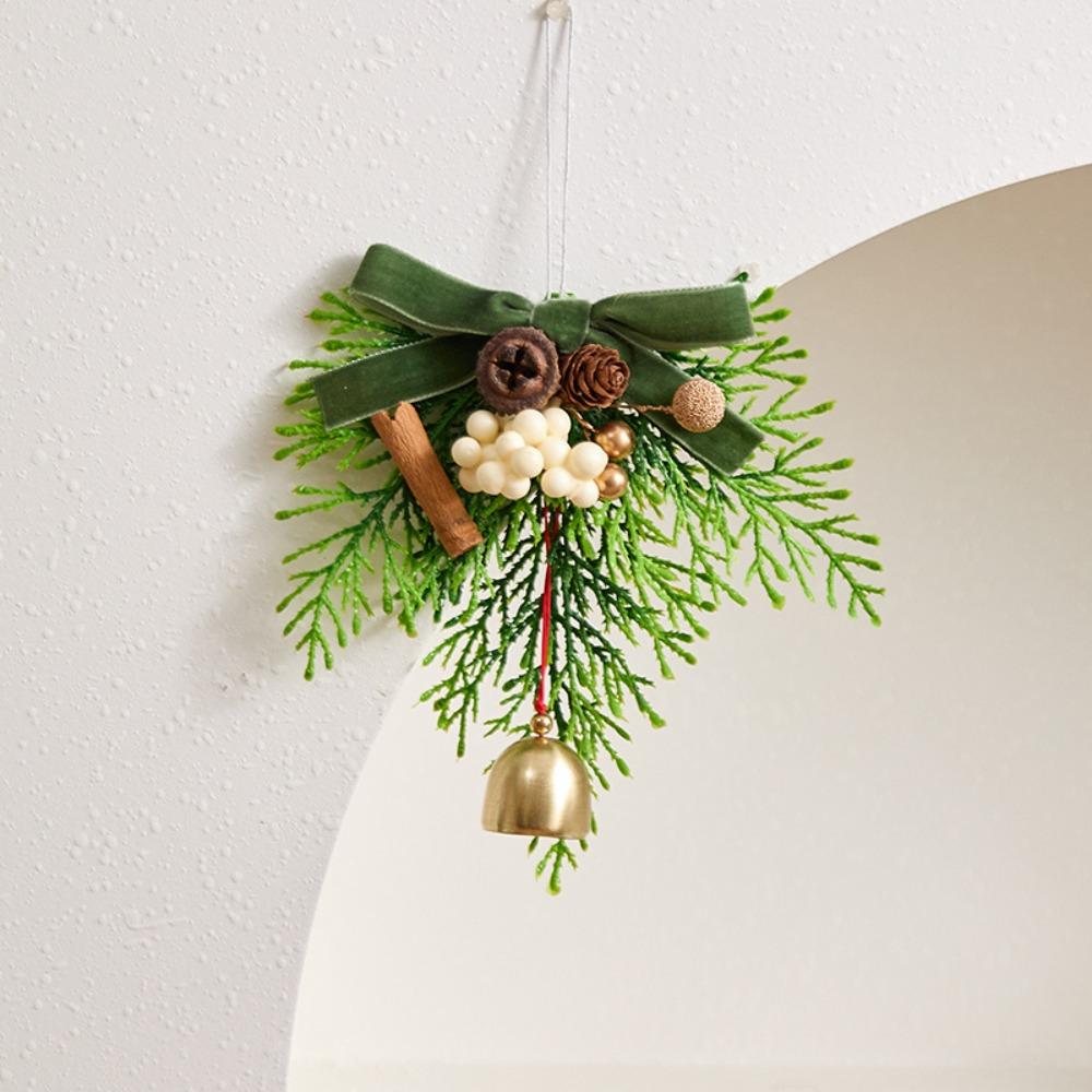Креативный Рождественский Колокольчик Подвеска 3D Чистый Звук Рождественские Подвесные Украшения Бархатный Бант Искусственная Сосна Рождественские Звоночки