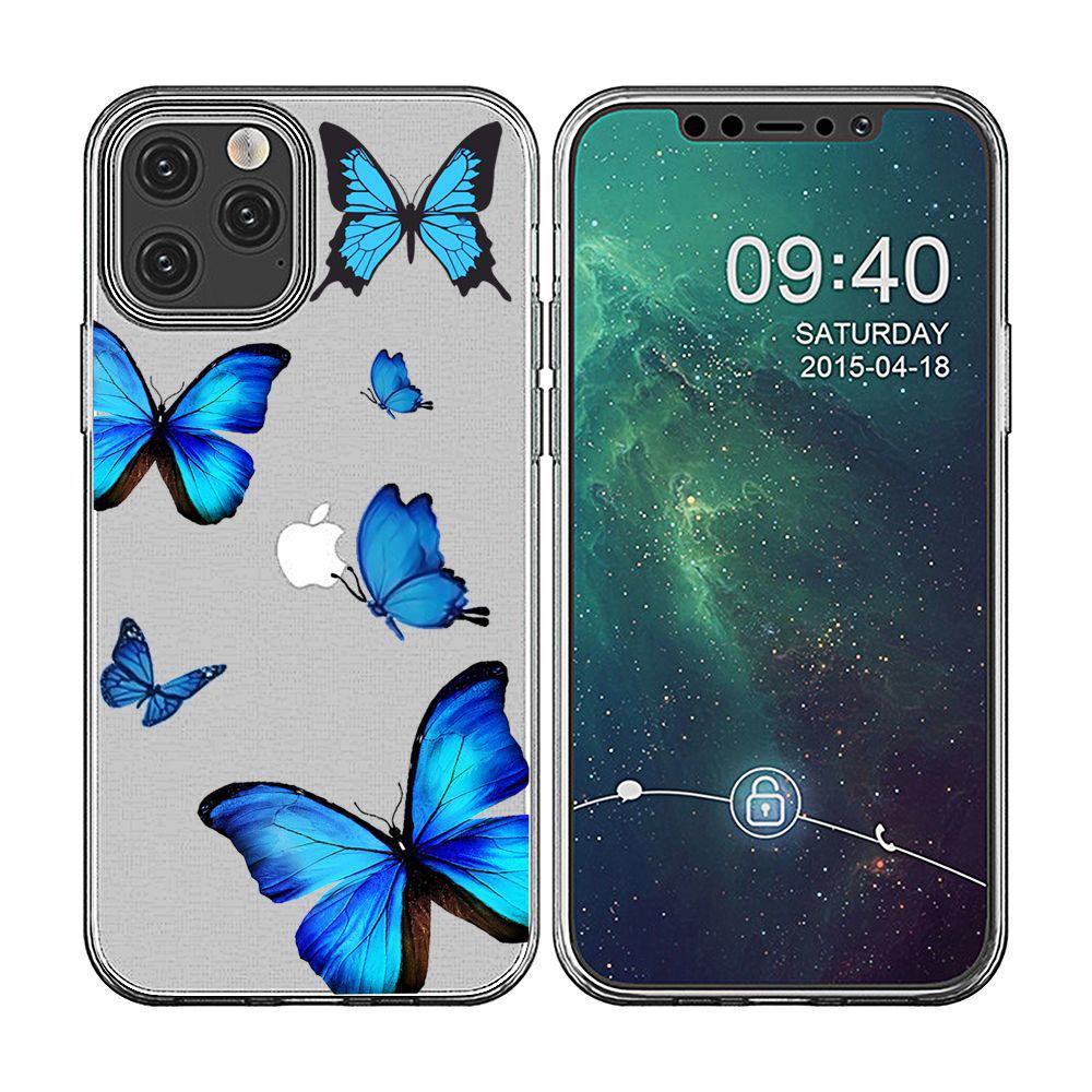 Чехол для мобильного телефона Apple 15 из прозрачного ТПУ 14PRO MAX с кружевным тиснением Soft Shell