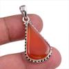 Натуральный Красный Оникс Драгоценный камень Ручной работы 925 Проба Цельное Серебро Ювелирное изделие Подвеска 1,50'' N1u92