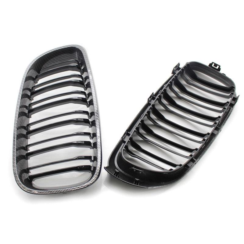 Gloss Black Front Bumper Kidney Grill Grilles For BMW 3 Series GT F34 2013-2020 320i 328i 335i XDrive Double Line M Style