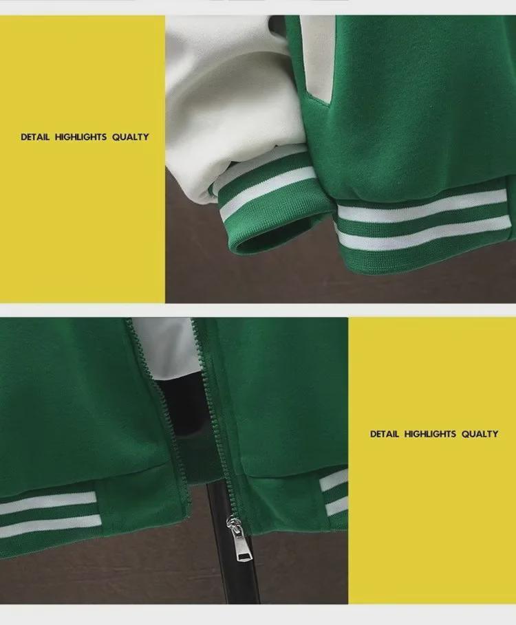 Осенний молодежный кардиган на молнии с цветными блоками 2023 года для учеников младших классов средней школы - тонкий мужской свитер-куртка