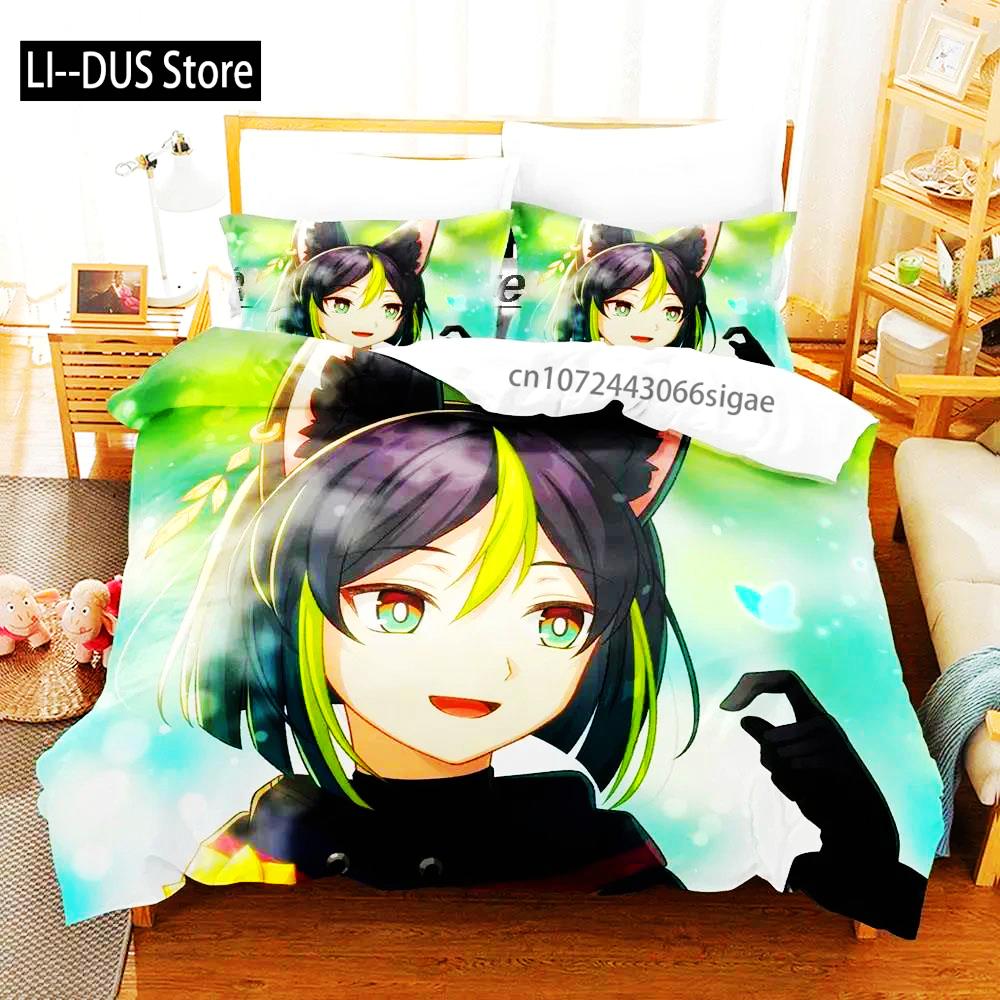 Кавайная пододеяльник Genshin Impact Тигнари для мальчиковой спальни Односпальный Twin Full Queen King Размер 2025 Покрывало Наволочка
