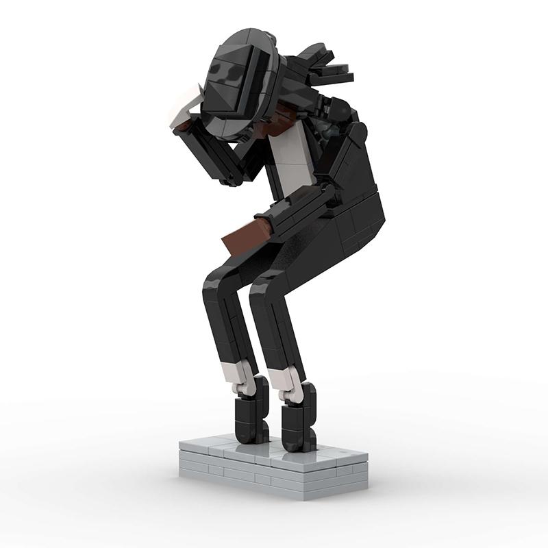 Идеи MOC Музыкальная Суперзвезда Певцы Танцоры MJ Модель Майкла Джексона Строительные Блоки Кирпичики Образовательные Детские Игрушки Рождественский Подарок