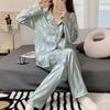 Spring and Autumn Women's New Pajamas Homewear Set of Women's Autumn Clothes and Pants Thin Section of The Leisure Homewear