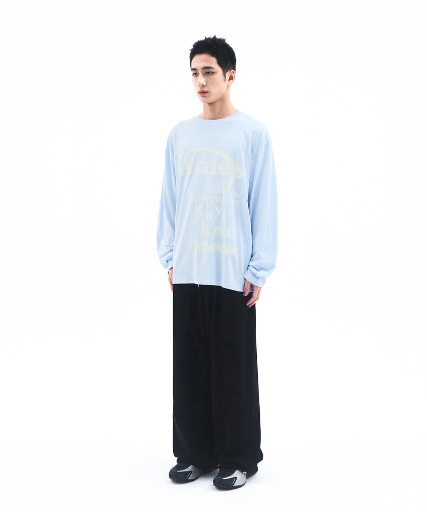 AMES-WORLDWIDE Basic Small Logo Sweat Pants Navy