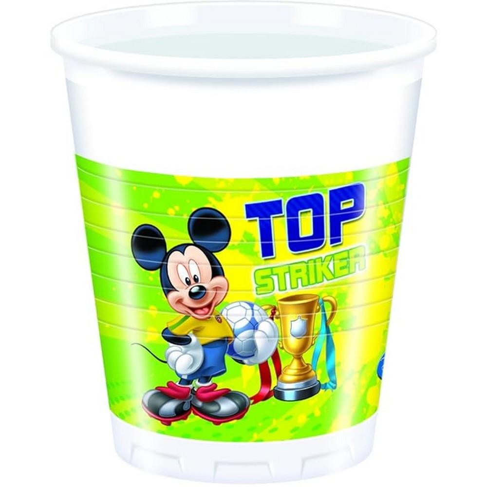 Disney Plastic Football Mickey Mouse Party Cup (Pack of 8)
