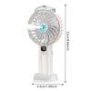 Digital Display Cooling Electric Fan USB Rechargeable Spray Handheld Fan 4000mAh Small Humidifying Fan for Travel Office Outdoor