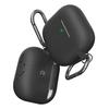 Keybudz AirPods4 Elevate Silicone Case AirPods 4th Generation Full Smooth Soft Lid with Strap Hole Includes Drop AirPods 4 Black KB27440AP4