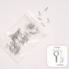 100pcs Tungsten Wire Hanging Firing Hook R Type High Temperature Resistance Hanging Burning Needle Ring Multifunctional Durable