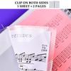 A4 Sheet Music Organizer, Spiral Folder 10 Pockets For Sheet Music, Drawings And Documents, Easy Editing