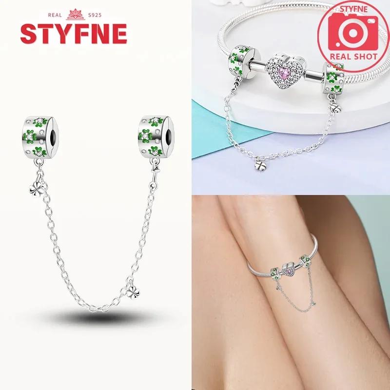 Женский оригинальный браслет, ювелирные украшения, подарок своими руками, шармы, бусины, медь, серия «Религия», ангел-хранитель, крест, предохранительная цепочка, шармы-бусины