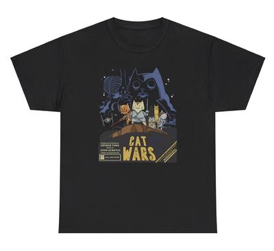 Cat Wars Parody T Shirt Funny Movie Animal Lovers Joke Parody Gen Z Humor Tee