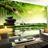 3d Green Bamboo Flowing Water Wallpaper Natural Landscape Wall Murals Living Room Bedroom Wall Papers Home Decor