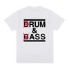 Смешная футболка Drum and Bass Любители рома и задниц Шутки Короткий рукав Хлопковая футболка Унисекс Модная Повседневная Футболка Оверсайз