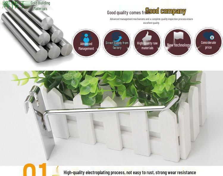 Wire Mesh Shelf Hooks - Pack of 50: Grid Panel Ornament Hooks for Hanging Mobile Phone Accessories in Supermarkets