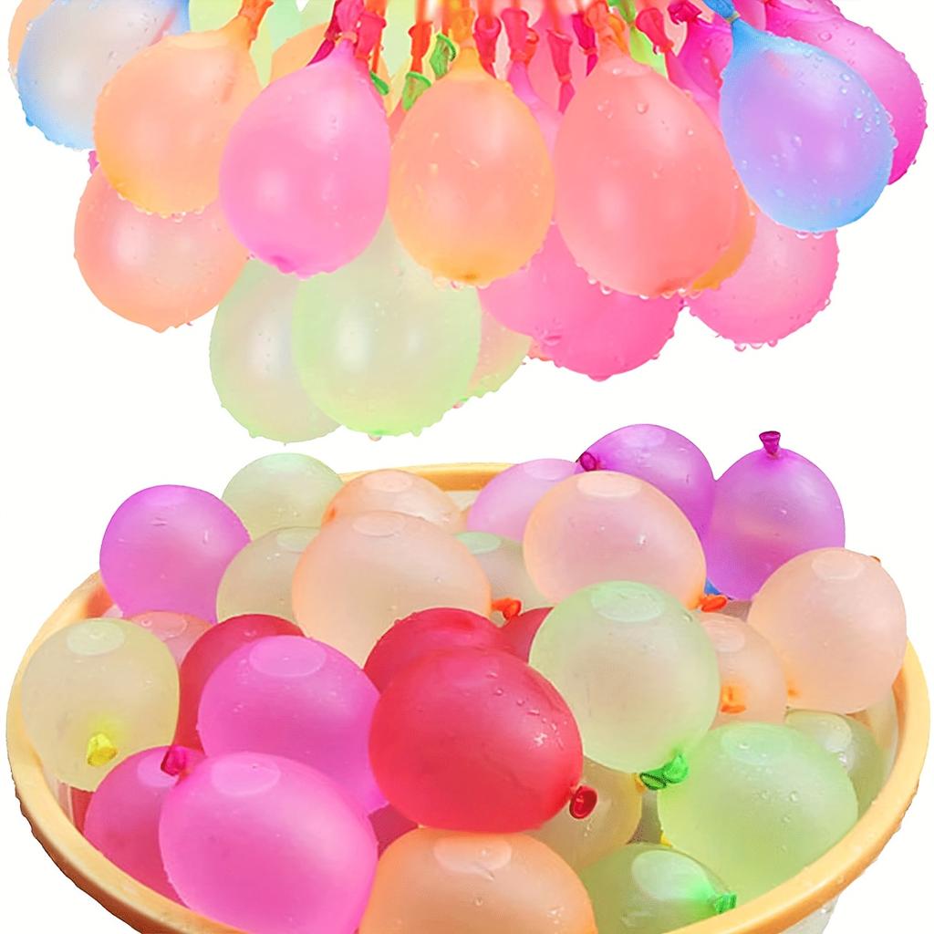 111-Piece Quick Fill Water Balloons Set - Self-Sealing, Perfect For Summer Outdoor Fun & Water Fights, Assorted Colors