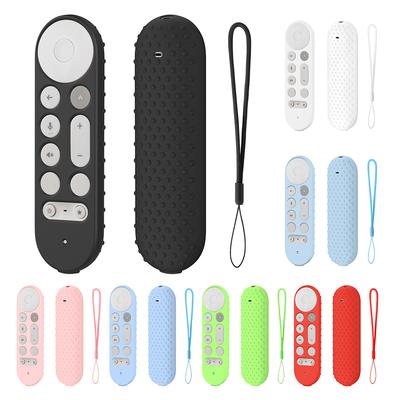 Силиконовый защитный чехол для Google TV Streamer 4K 2025, чехол-кожура для голосового пульта ДУ, противоскользящая защитная крышка с ремешком