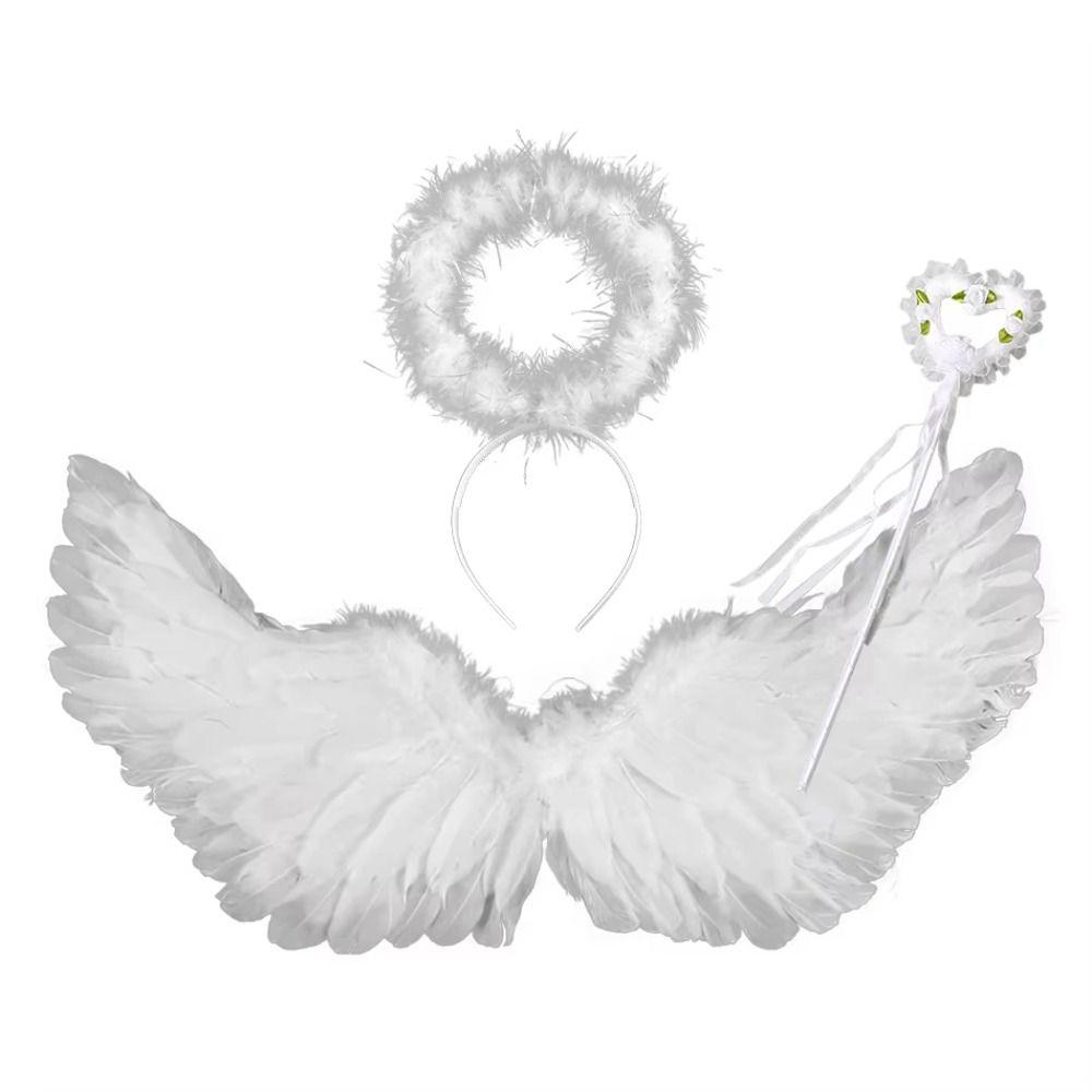 Sweet Demon Feather Wing Photo Props Halloween Cosplay Accessories Feather Wing  Cosplay Dress