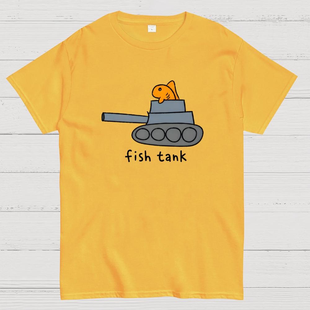 Fish Tank Cotton Summer Casual Cool Loose T-Shirt