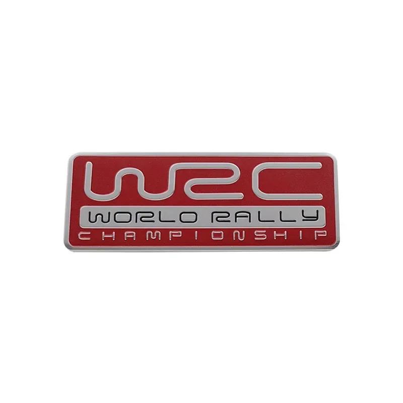 1 шт. 3D Стайлинг автомобиля WRC Чемпионат мира по ралли Универсальный металлический значок Декоративный значок на крыло Автомобильные аксессуары Наклейка с названием