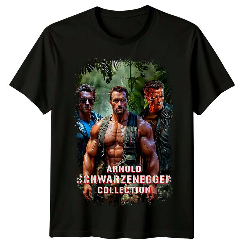 Arnold Schwarzenegger Movie Poster Inspired Unisex T-Shirt Retro Tee