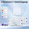 10A Tuya WiFi Smart Switch 433MHz Relay Breaker Smart Home Wireless Control Switch 1/2/3 Gang Wireless Wall Switch Voice Control