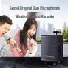 Sansui TE06 8-inch Portable Trolley Karaoke Speaker with Wireless Mic
