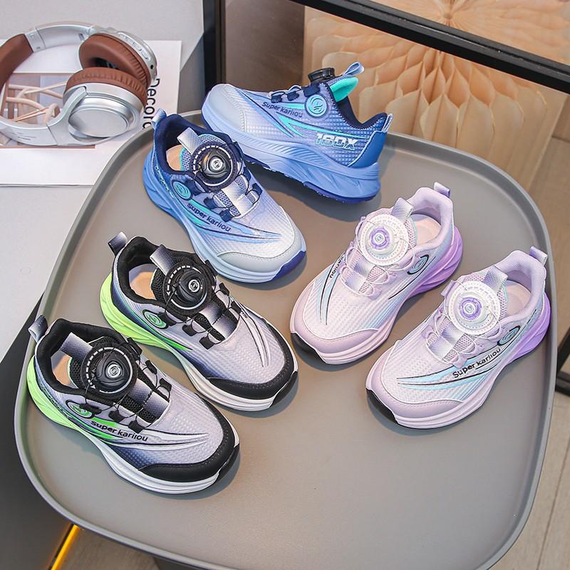 Кроссовки для мальчиков 2025 новая весна дышащие детские кожаные кроссовки для девочек среднего и старшего возраста повседневная обувь