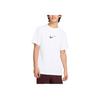 Футболка мужская Dri-Fit UV с логотипом, с круглым вырезом, влагоотводящая, быстросохнущая, модная, универсальная, с коротким рукавом, мужские топы, белая HV4882100
