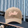 pc Smile Print Adjustable Cap UnisexS And WomenS Outdoor Sports Style Ideal Gift for Weddings Parties Birthdays MustHave f