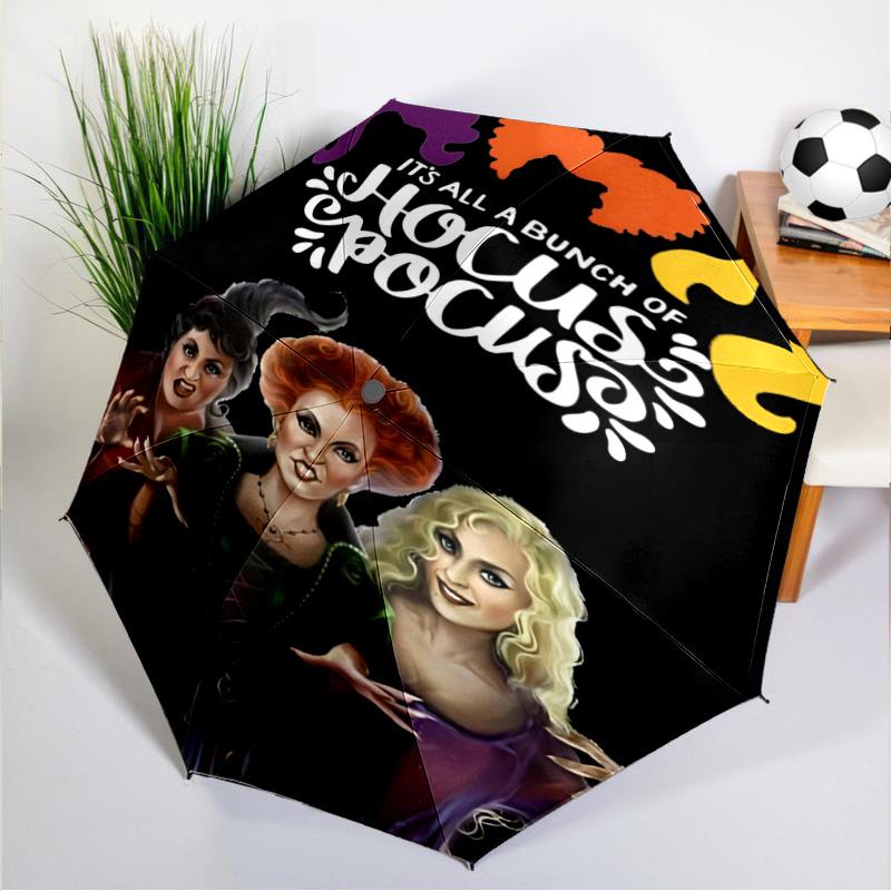 Magical Three Witch Umbrella 8-Frame for Travel, Camping, Casual Lightweight Portable Umbrella, Essential for Every Family Holidays Gift