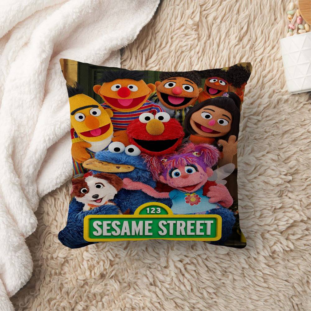 Cartoon SSesame SStreets Pillow Anime Pillow Sofa Bed Head Pillow Cover Cushion Cover x cm Fashion