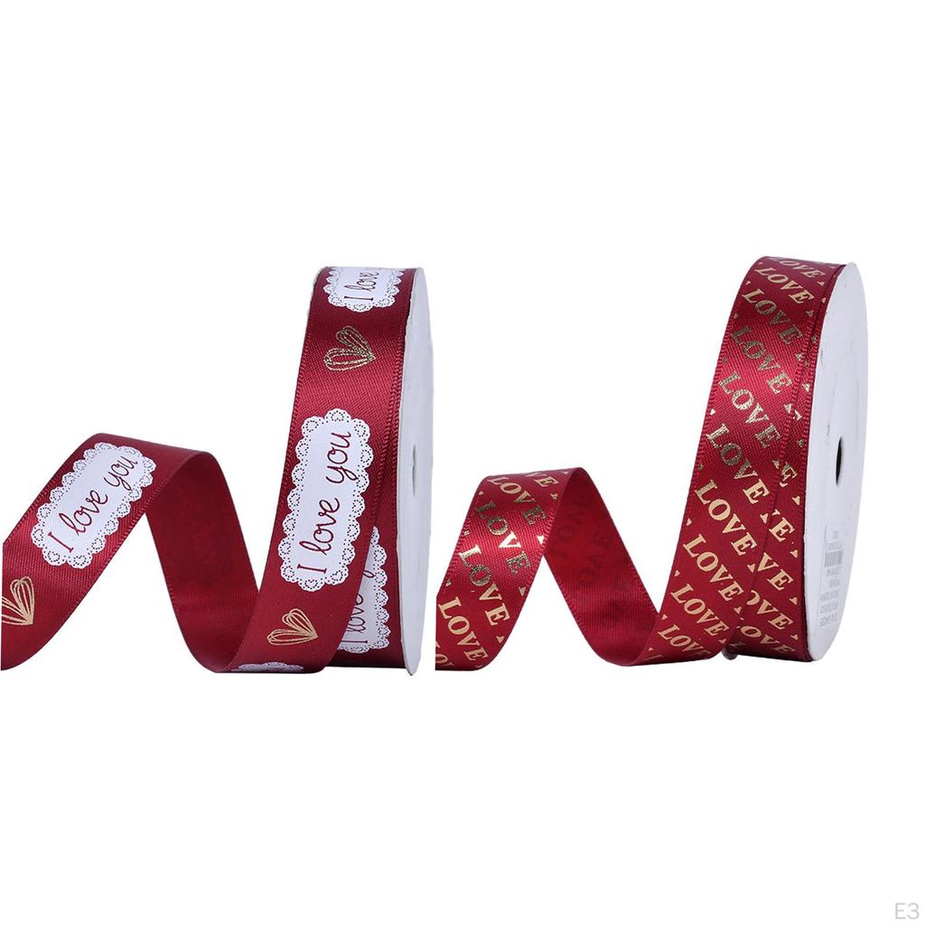 Valentine's Day Fabric Ribbon DIY Crafts,Sewing Ribbon, Gift Wrapping for Wrapping,