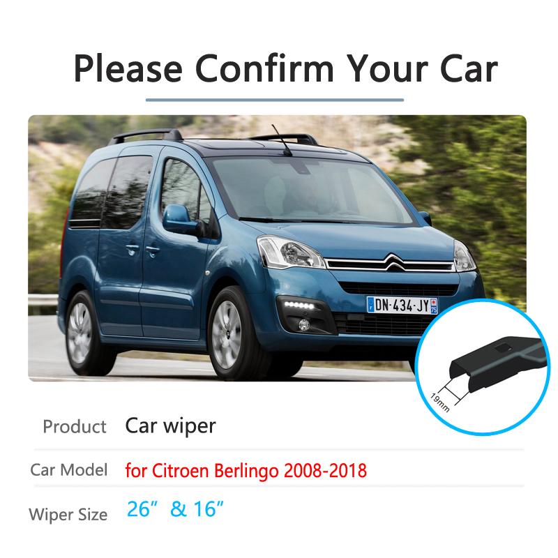 Автомобильные щетки стеклоочистителя для Citroen Berlingo 2008 ~ 2018 B9 щетки переднего ветрового стекла автомобильные аксессуары 2011 2012 2013 2014 2015 2016