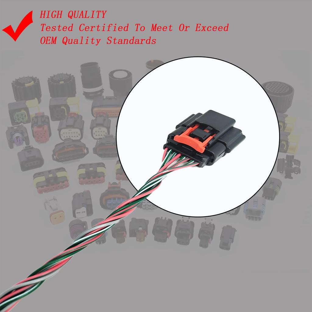 0280218419 12671624 Mass Air Flow Sensor Harness Connector Plug Replacement for Chevrolet Cruze 1.4L 1.6L 1.8L Sonic 1.4L 1.8L Trax 1.4L Cruze