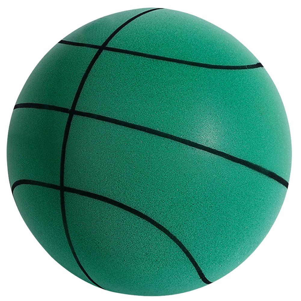 Indoor Silent Basketball Sports Bouncy Balls 18/21/24cm High Density Foam Material Kids Adults Ball Training With Portable Net