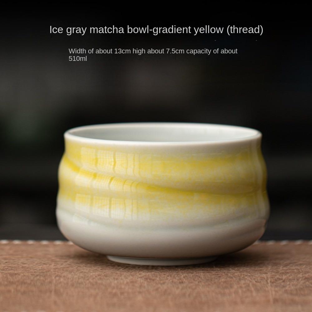 Large Capacity Matcha Bowl Ceramic Green Tea Maker Cup Tea Ceremony Tool for Tea Set Accessories