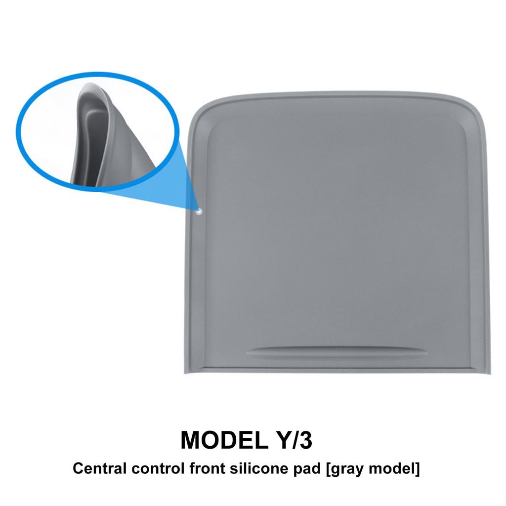 For To Tesla Model Y Central Control Silicone Anti-slip Pad Y Modified Accessories Central Control Protection Film Accesorios