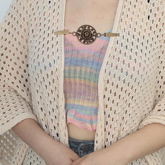 Свитер Шаль Зажим "Утиный клюв" Винтажное Платье-рубашка Кардиган Воротник Брошь-булавка