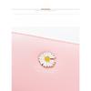 Wallet Korean version for women, long and large capacity handbag, small daisy double-layer zipper simple phone bag
