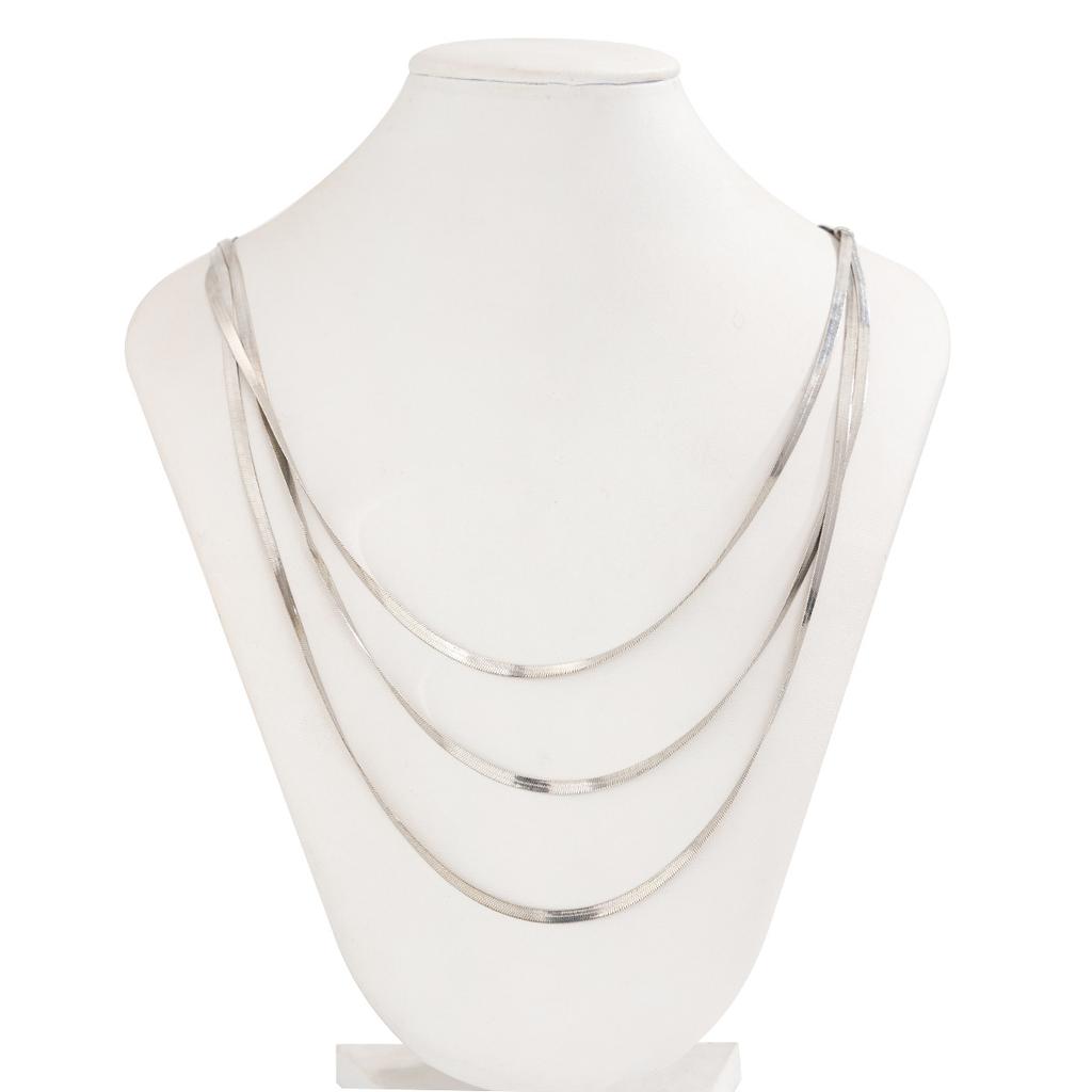 Набор цепочек с кисточками в виде змеиной кости в стиле панк, простые многослойные длинные ожерелья, модные металлические вечерние универсальные, подходят для женщин