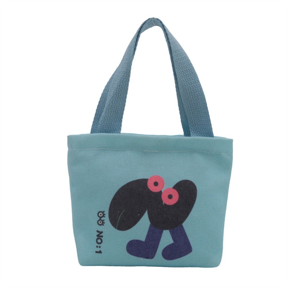 Cartoon Mini Canvas Bag Korean Style Small Bags Women's Handbag Hand Snack Bag Lunch Bag