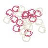 24Pcs Stitch Markers Metal Crochet Locking Knitting Rings Craft Project Accessories Red White Fruit