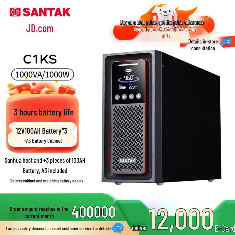 SANTAK C1KS 1000ВА/800Вт Онлайн ИБП